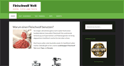 Desktop Screenshot of fleischwolfwelt.com