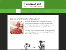 Tablet Screenshot of fleischwolfwelt.com